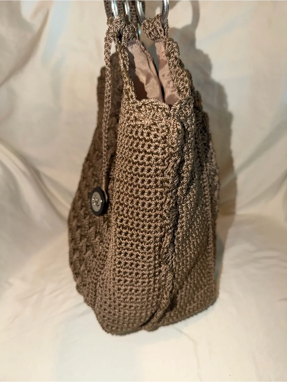 The Sak Brown Crocheted Tote Bag
